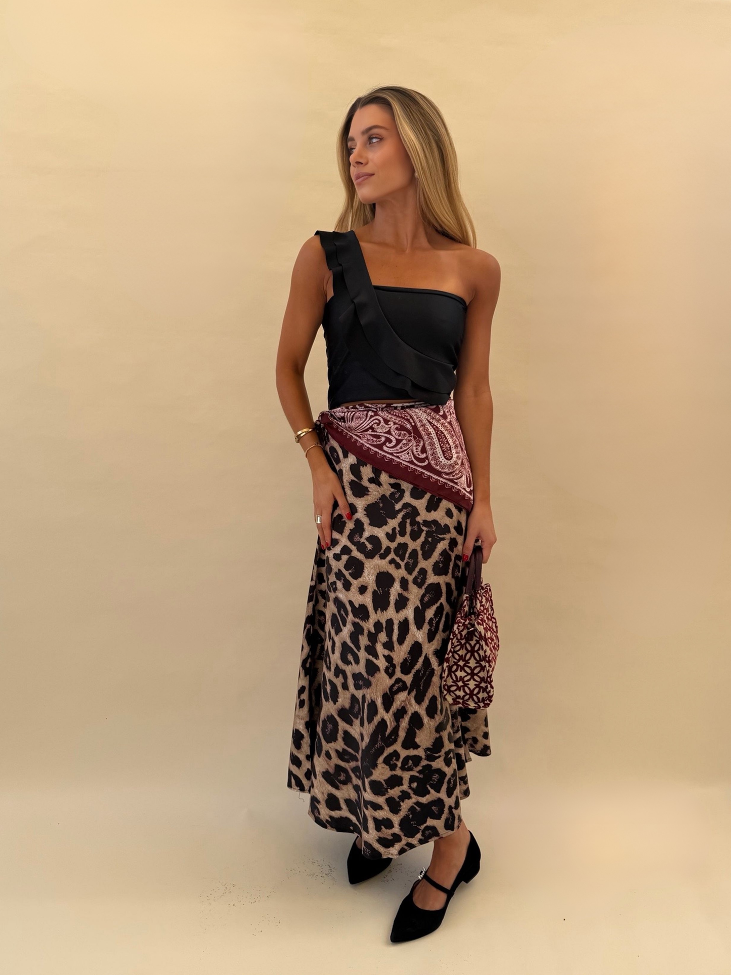Falda Isidora - Leopardo Café