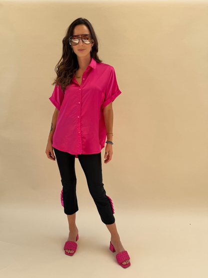 Patas Ema - Negro y Vuelo Rosado