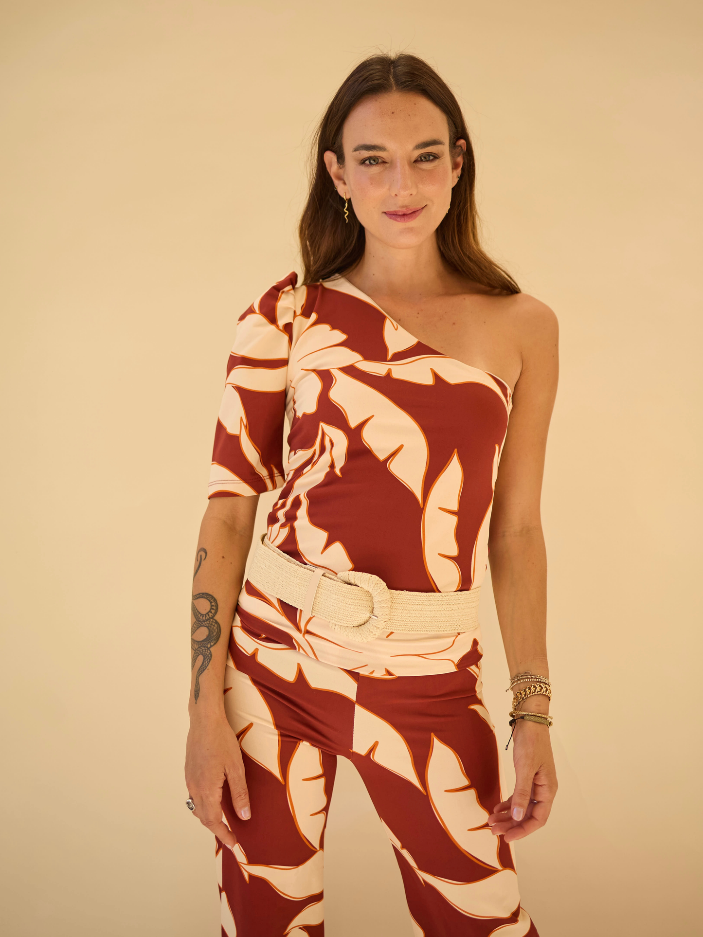 Top Ana - Flores Terracota