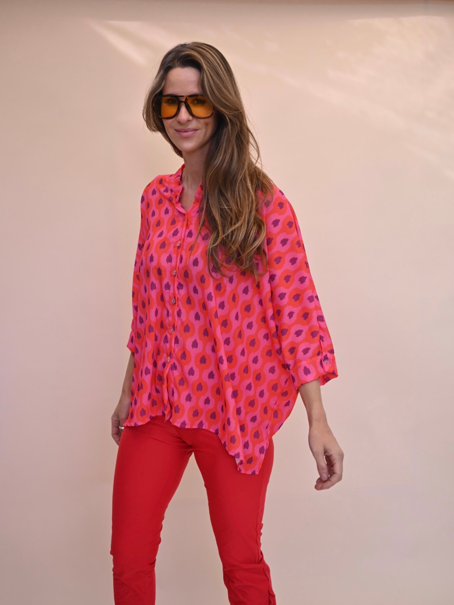 Blusa Paz - Rojo Morado
