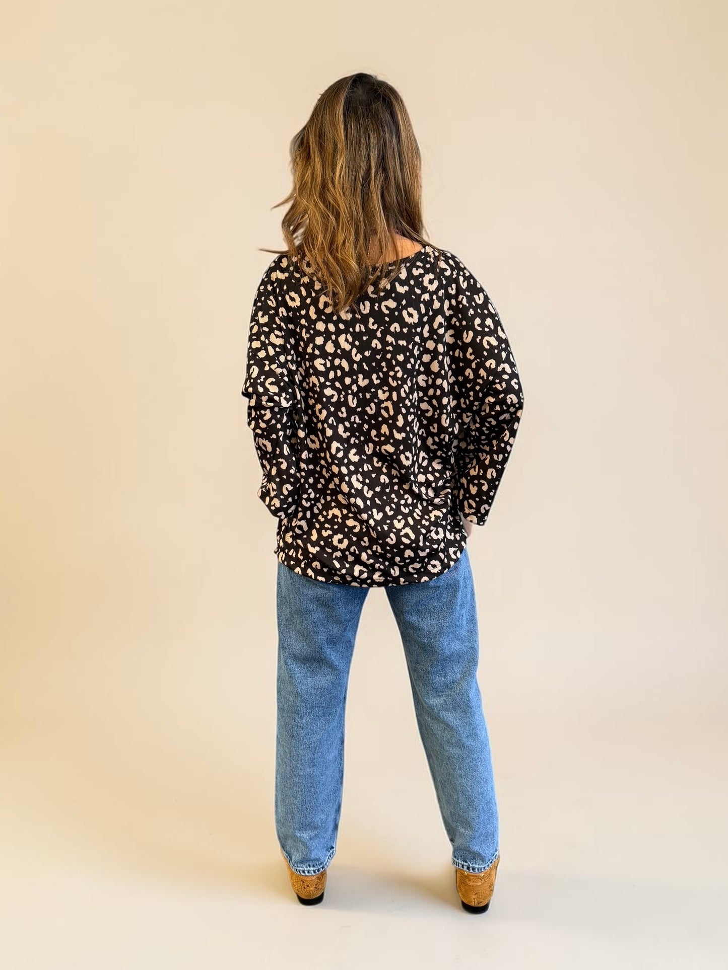 Polera Claudia - Print Leopardo