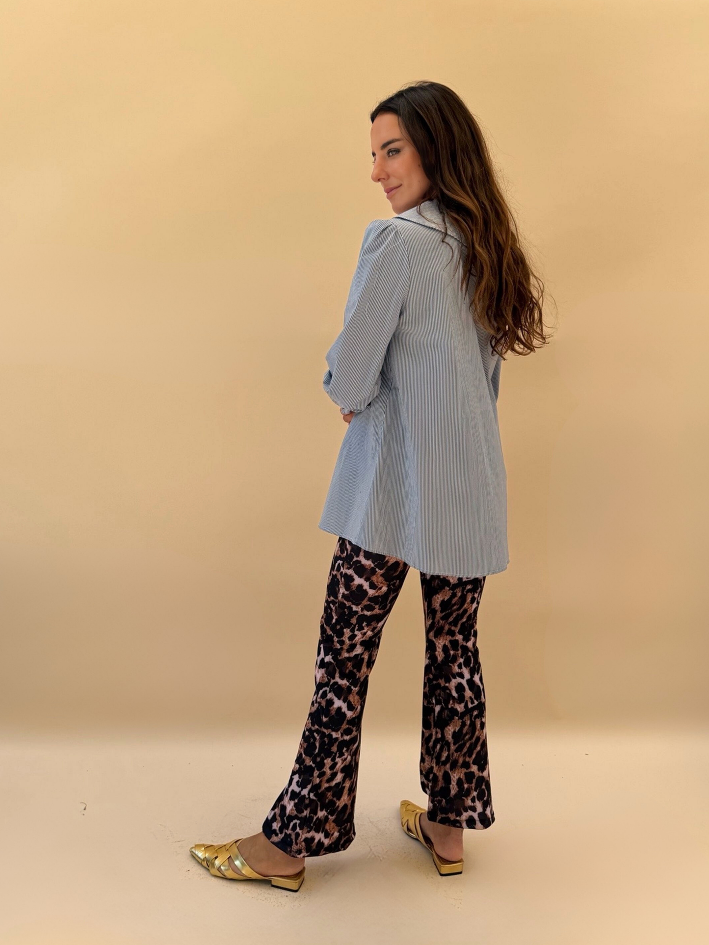 Blusa Clarita rayas azul