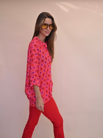 Blusa Paz - Rojo Morado