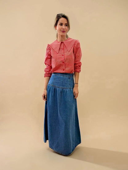 Falda Andrea - Denim Claro