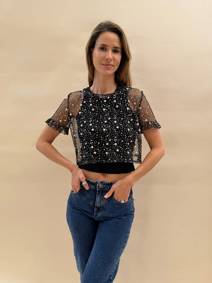 Polera Jaci - Negra Corazón
