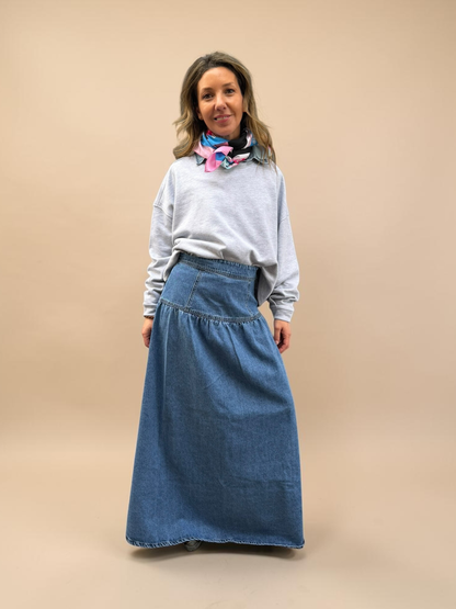 Falda Andrea - Denim Claro