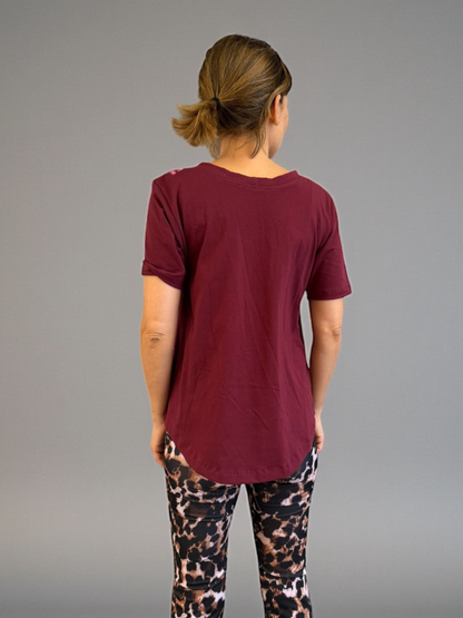 Polera Juana - Burdeo