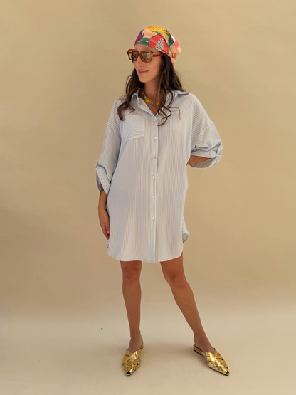 Vestido Maia - Rayas azul