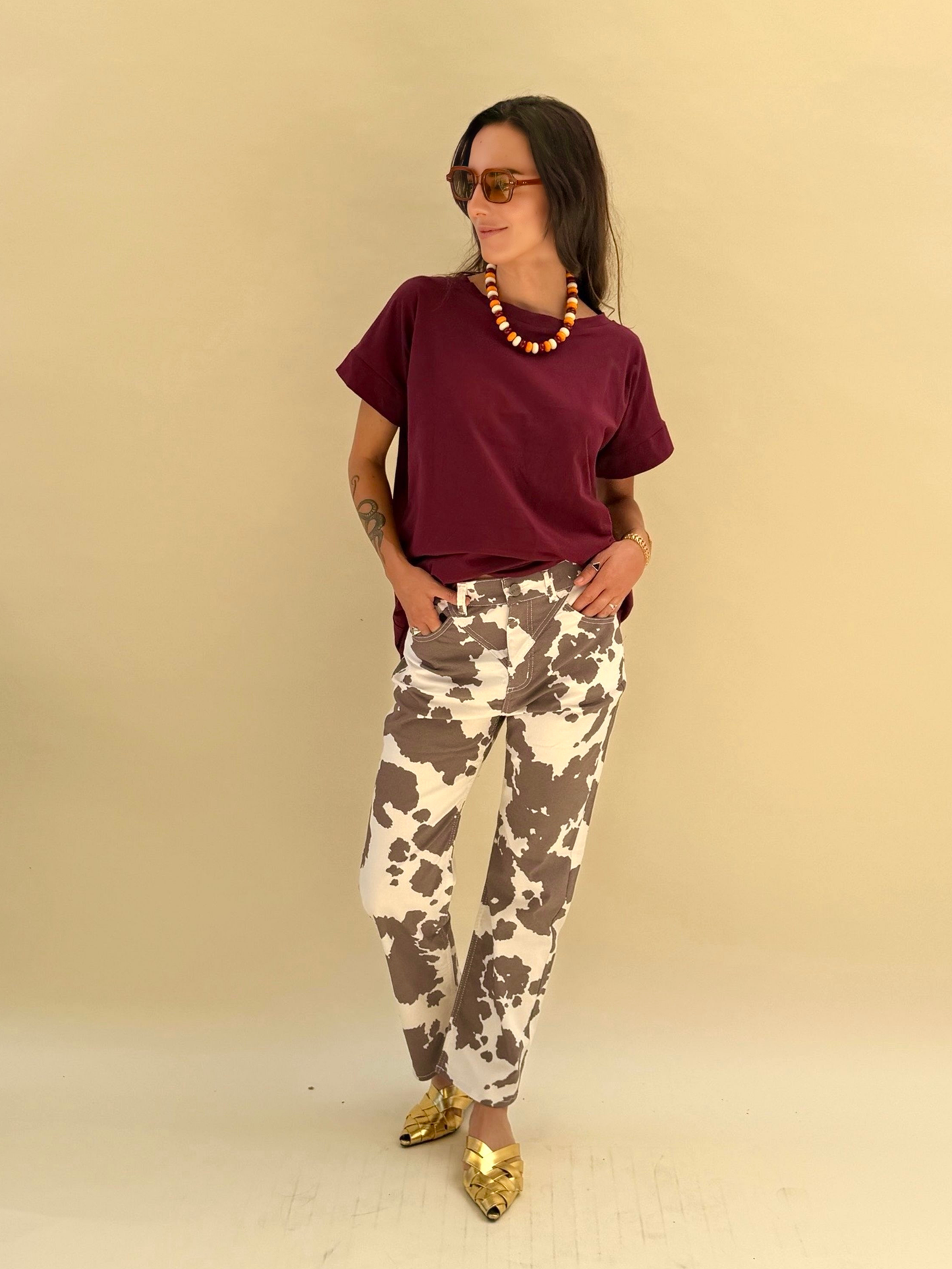 Polera Ximena - Burdeo