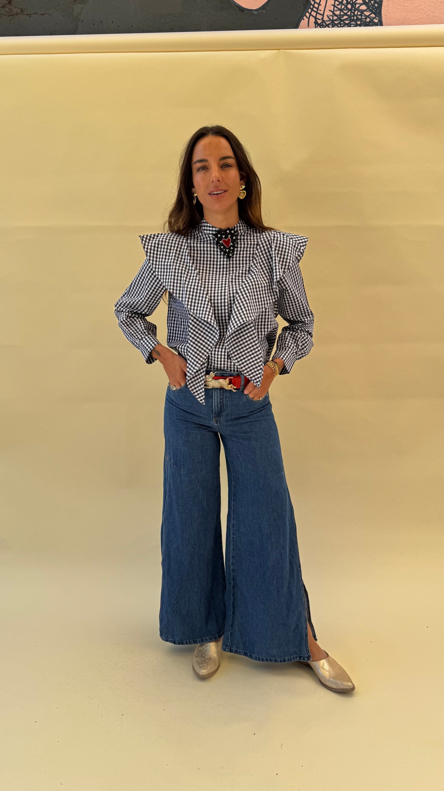Blusa Alicia vuelos - Vichy