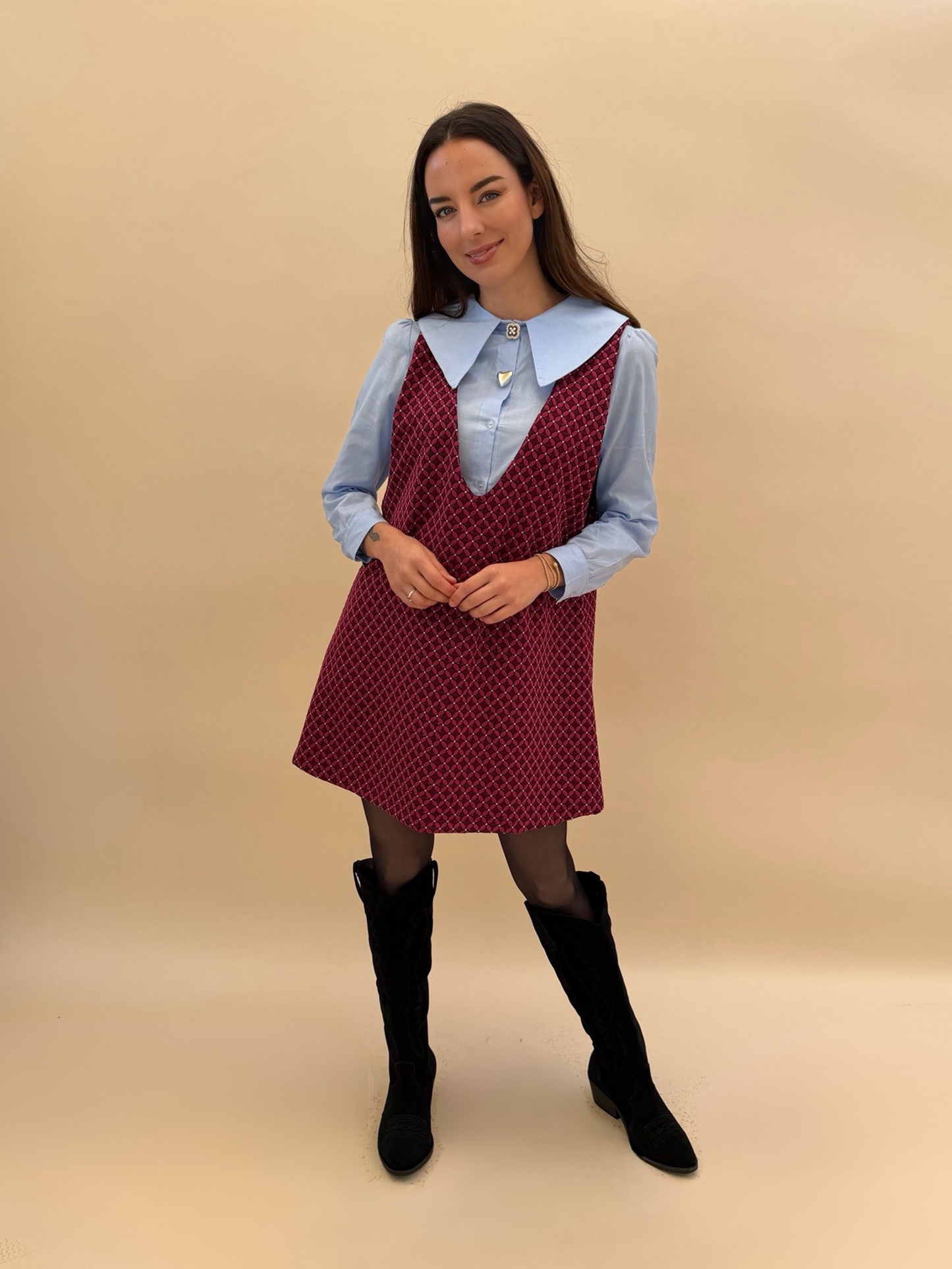 Jumper Florencia - Print Burdeo