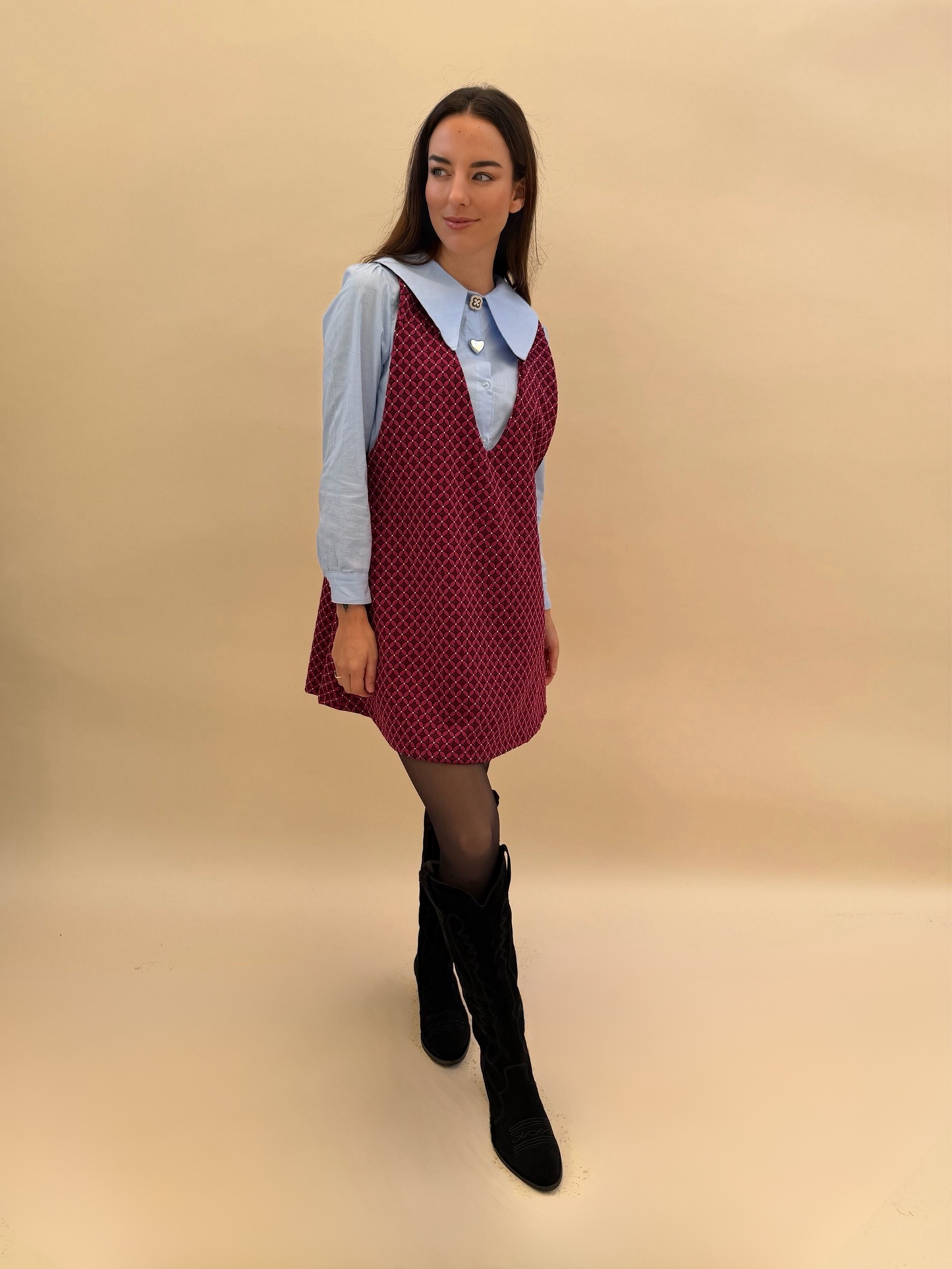 Jumper Florencia - Print Burdeo