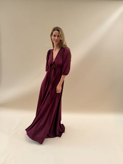 Vestido Raquel - Burdeo