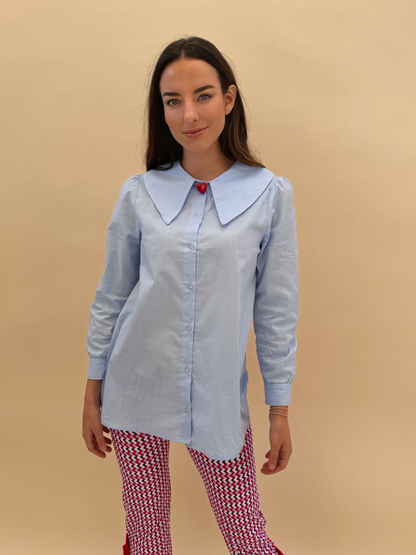 Blusa Clarita - Celeste