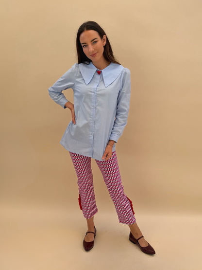 Blusa Clarita - Celeste