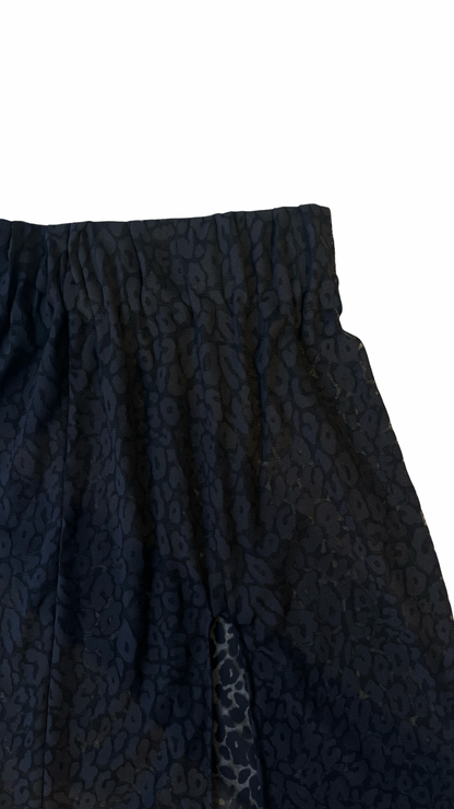 Falda Beatriz print- Negro