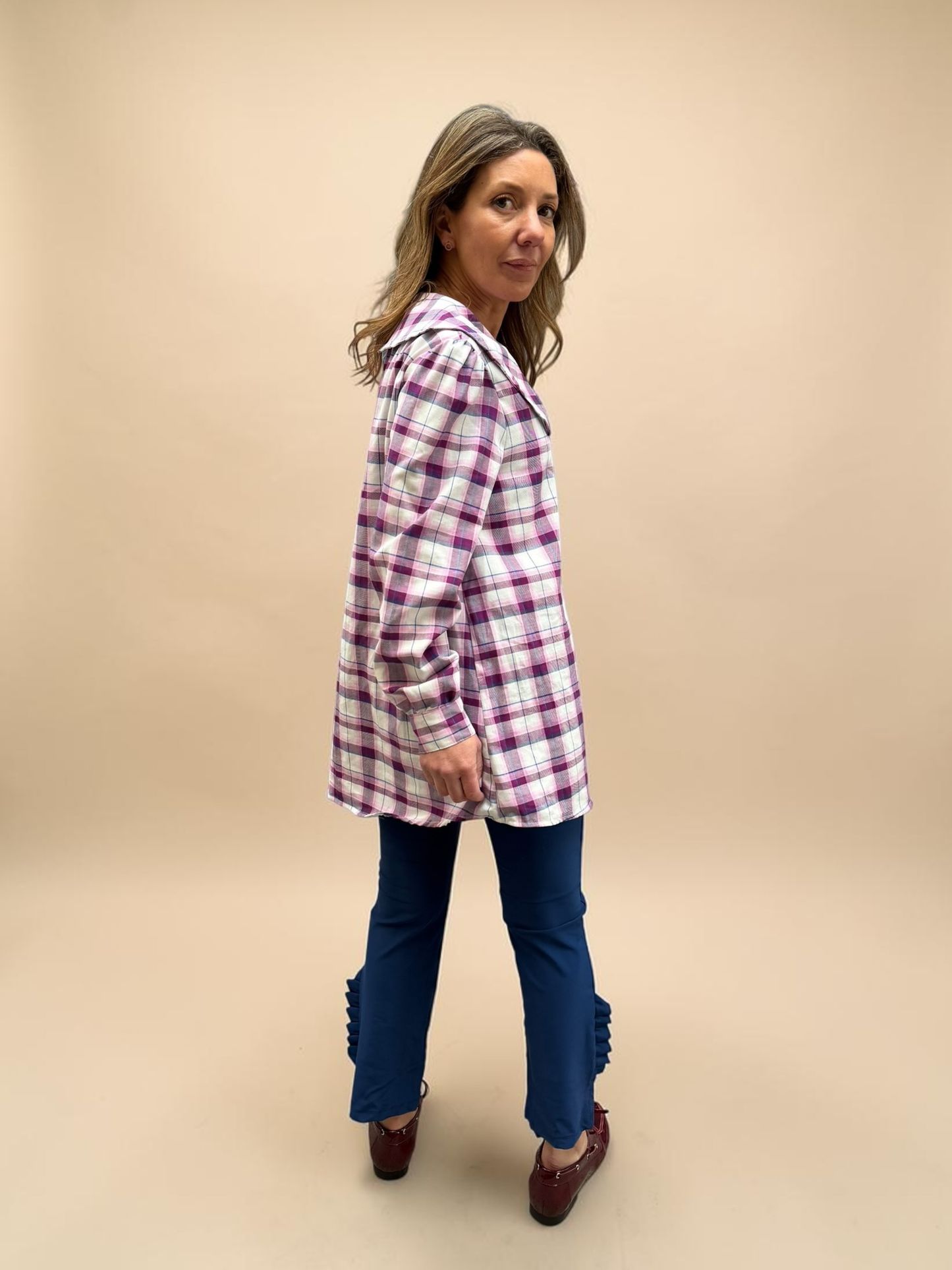 Blusa Clarita - Cuadrille Morado
