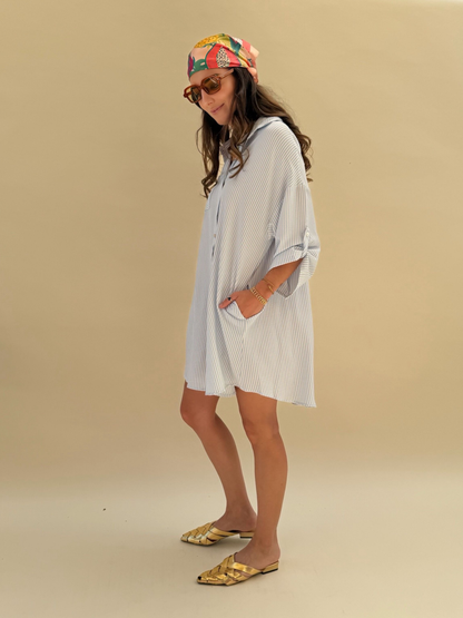 Vestido Maia - Rayas azul