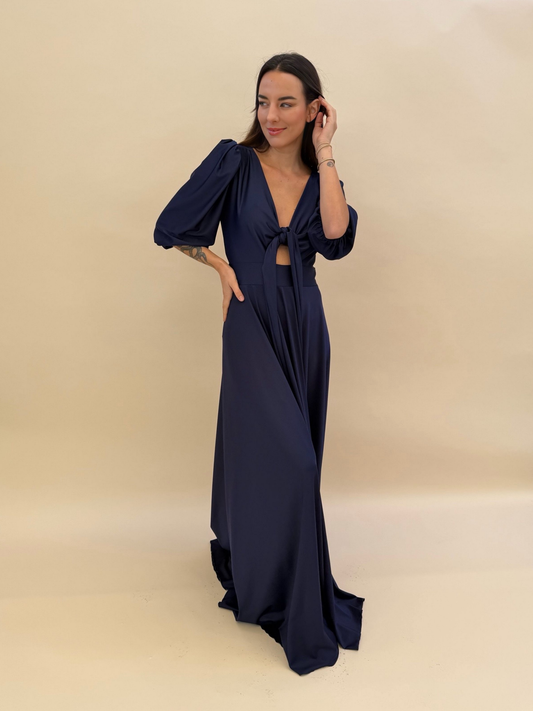 Vestido Raquel - Azul Marino