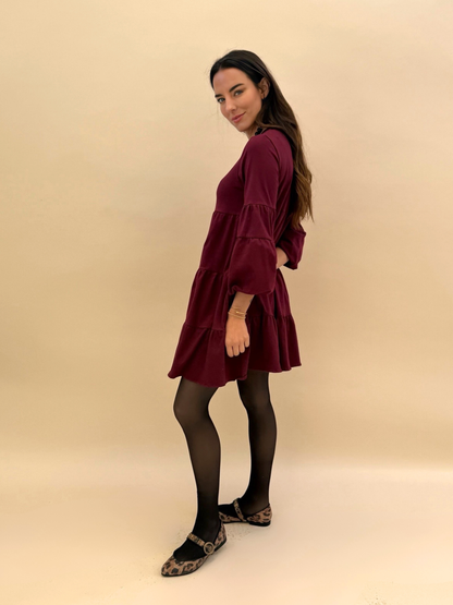Vestido Laura - Burdeo