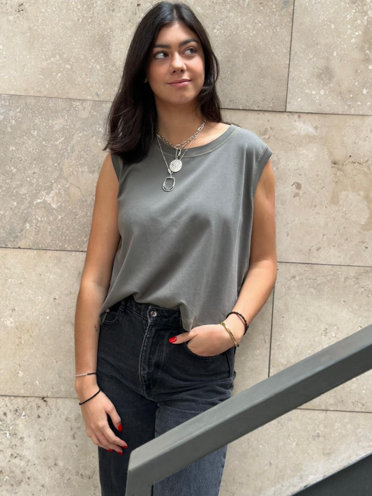 Polera Hebra - Gris