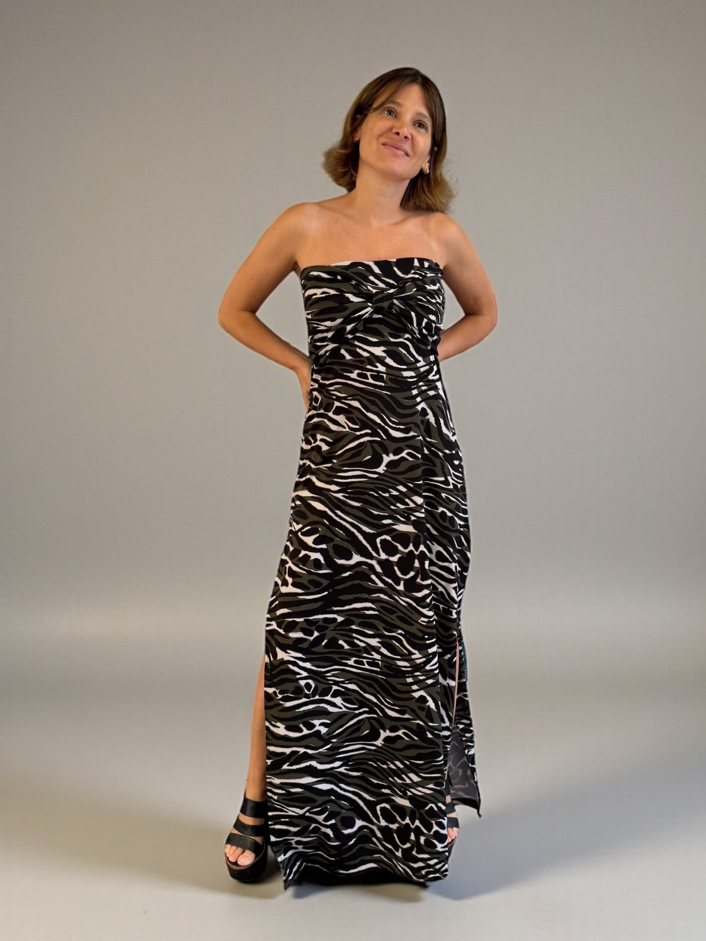 Vestido Virginia - Print Verde
