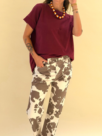 Polera Ximena - Burdeo