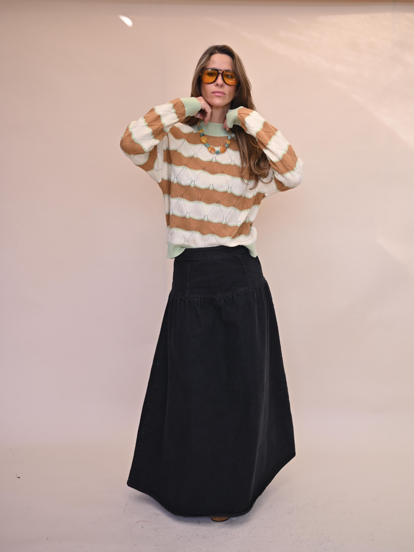 Falda Andrea - Denim Negro
