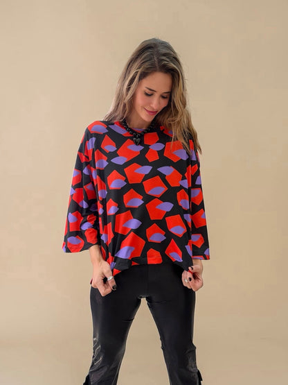 Polera Claudia - Geométrica