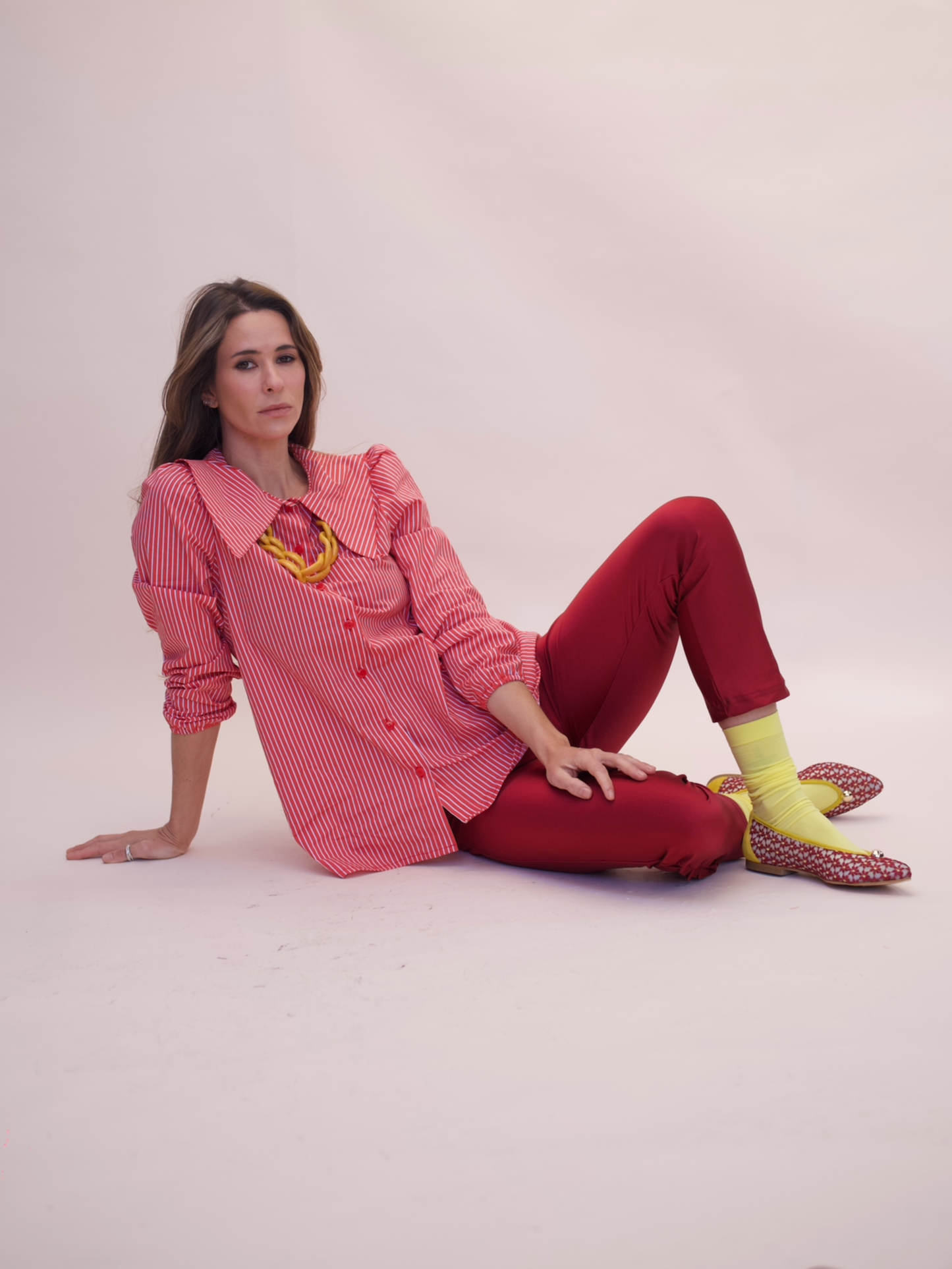 Blusa Clarita - Rayas Rojas