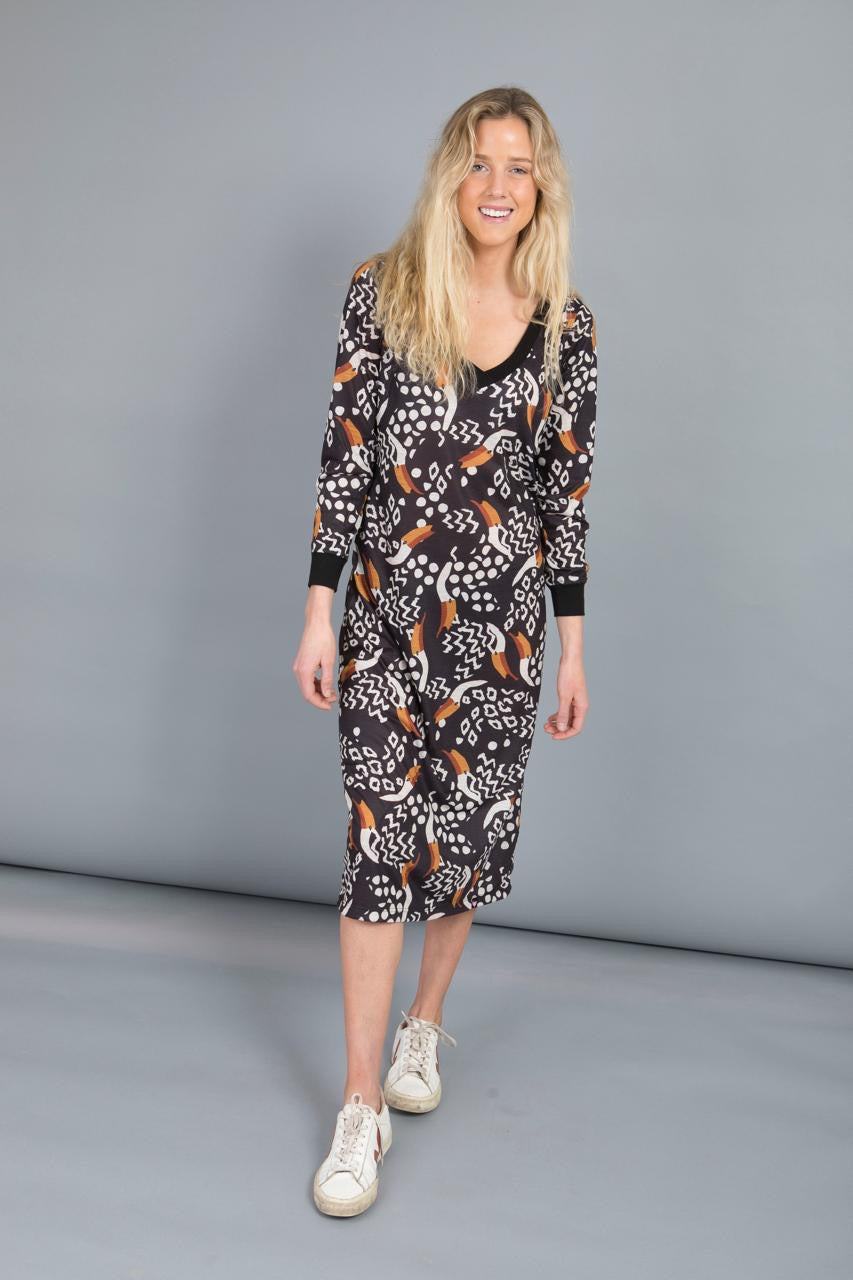Vestido Trópico - Negro