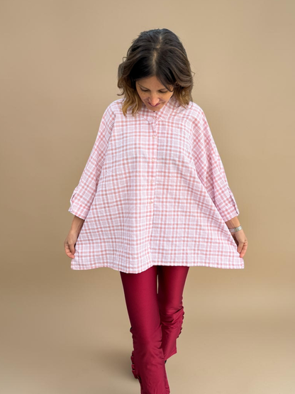 Blusa Paz - Cuadrille Rosa
