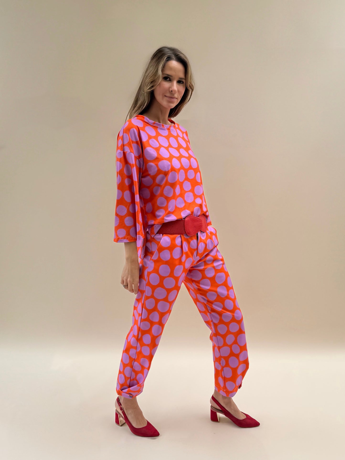 Pantalón Ana - Dots Lila