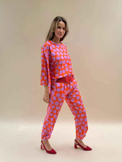 Pantalón Ana - Dots Lila
