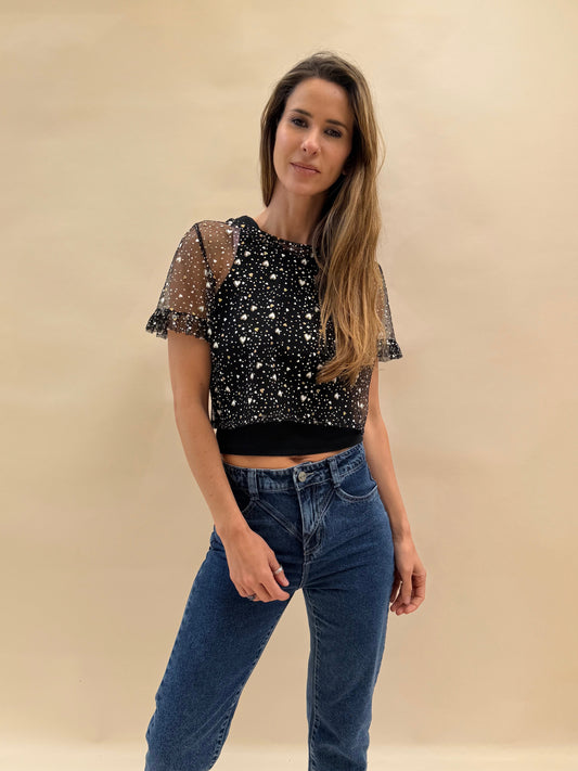 Polera Jaci - Negra Corazón