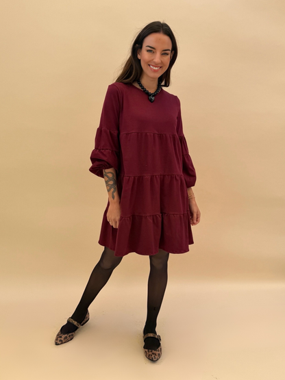 Vestido Laura - Burdeo