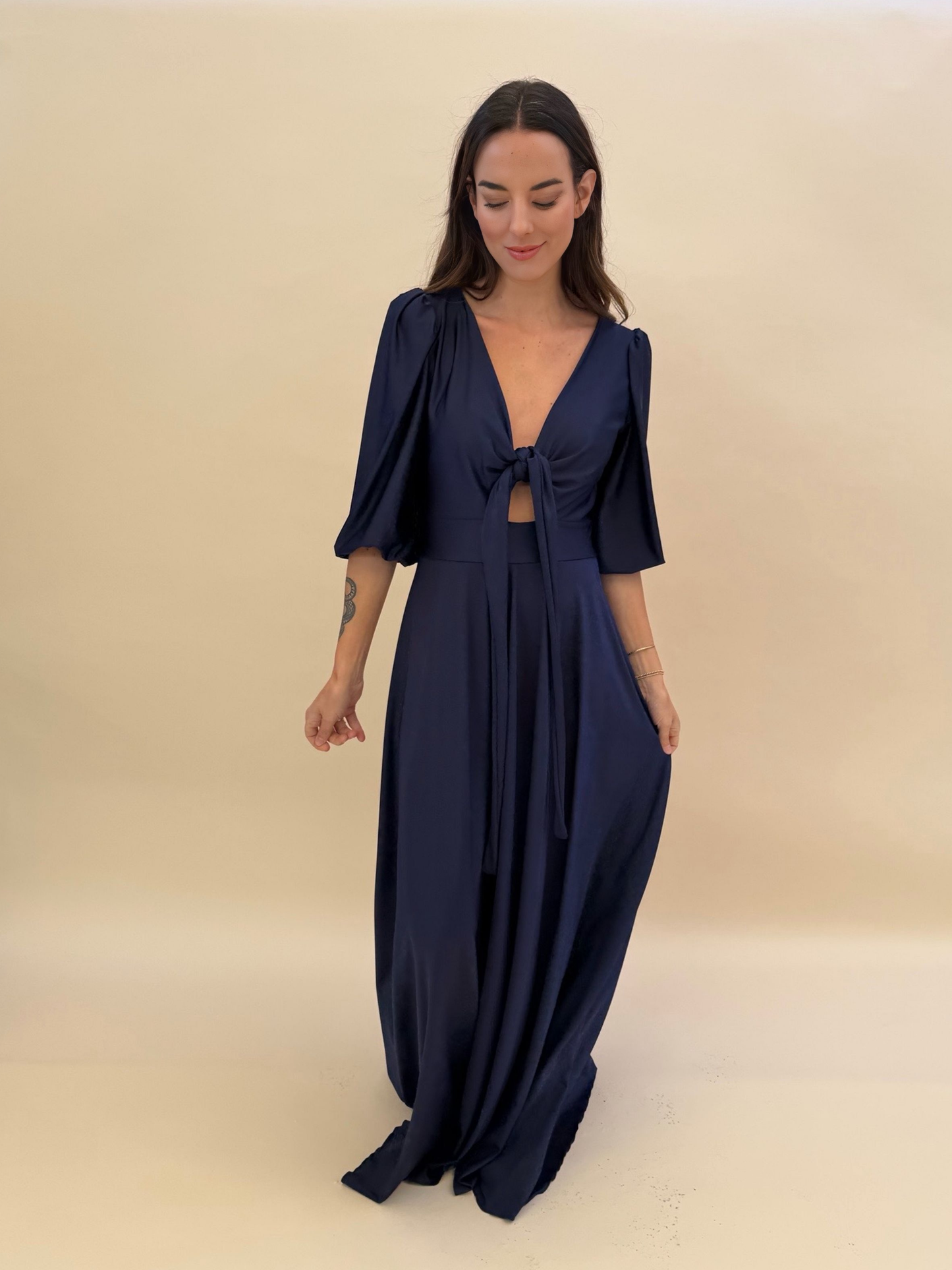 Vestido Raquel - Azul Marino