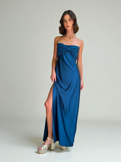 Vestido Virginia- Azul Petróleo