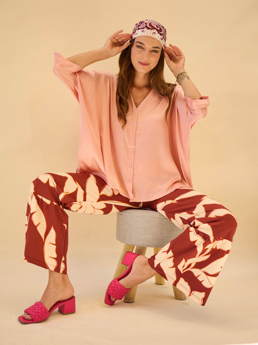 Blusa Paz - Palo rosa