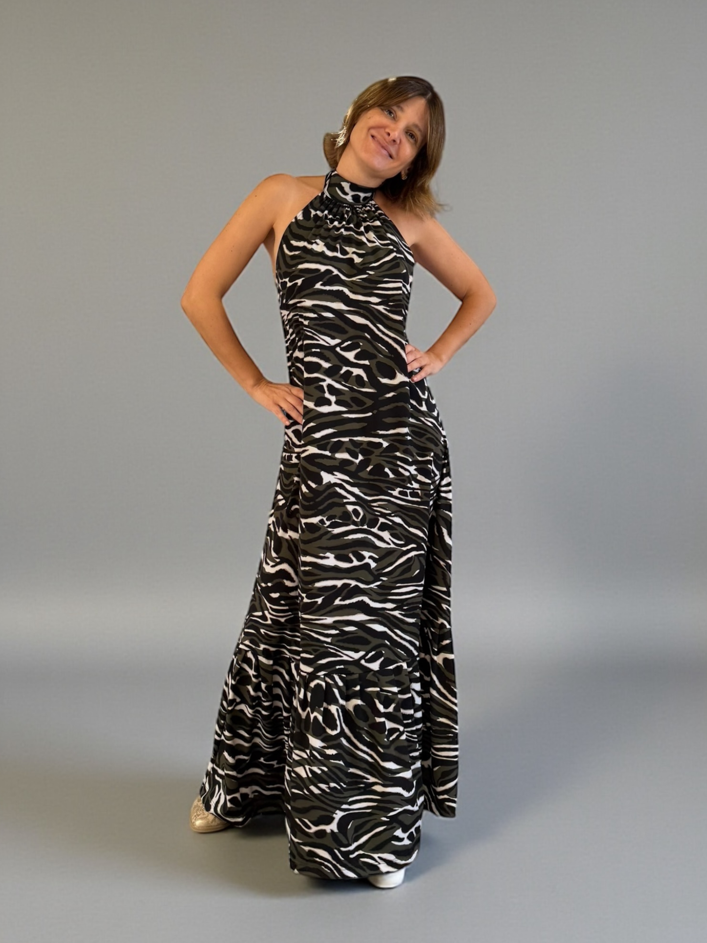 Vestido Fernanda - Print Verde