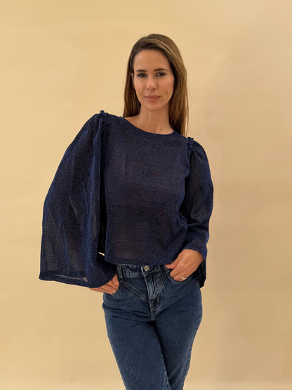 Polera Slavka - Azul