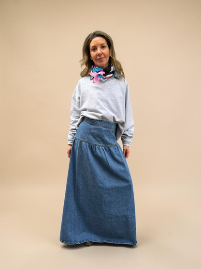 Falda Andrea - Denim Claro