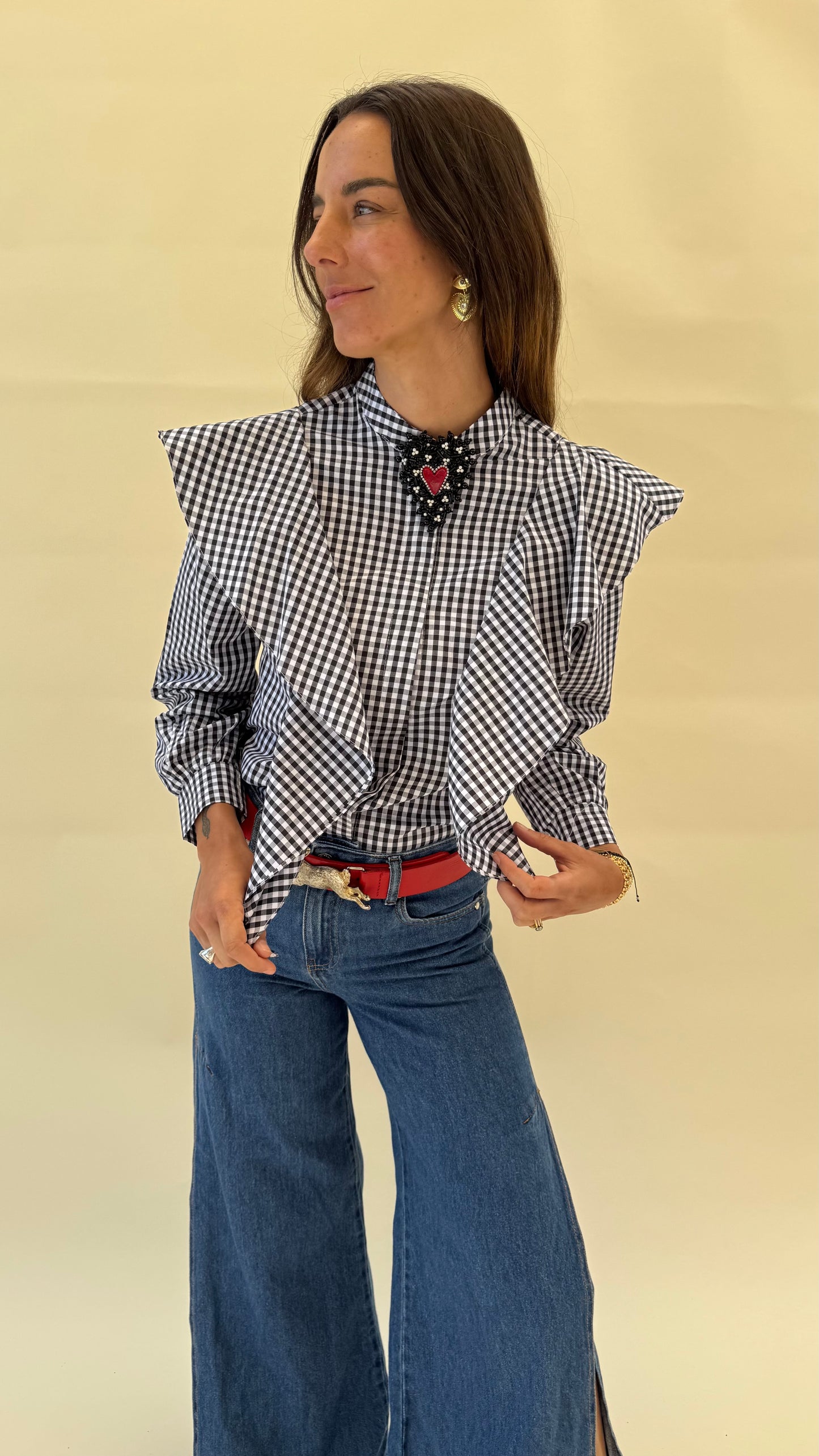 Blusa Alicia vuelos - Vichy
