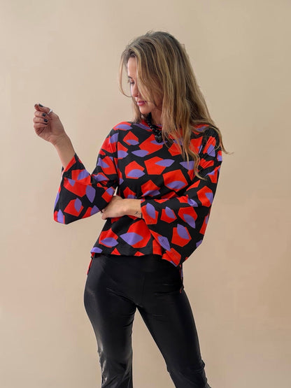 Polera Claudia - Geométrica