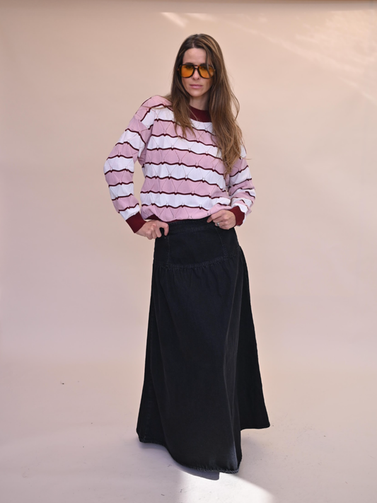 Falda Andrea - Denim Negro