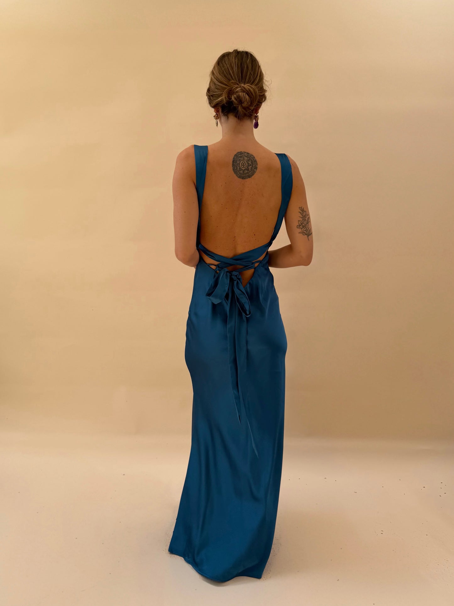 Vestido Dominga - Azul Petróleo