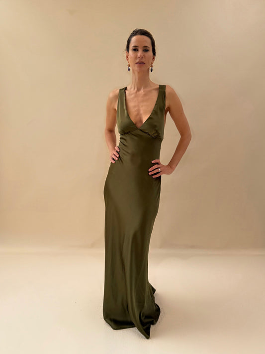 Vestido Dominga - Verde Oliva