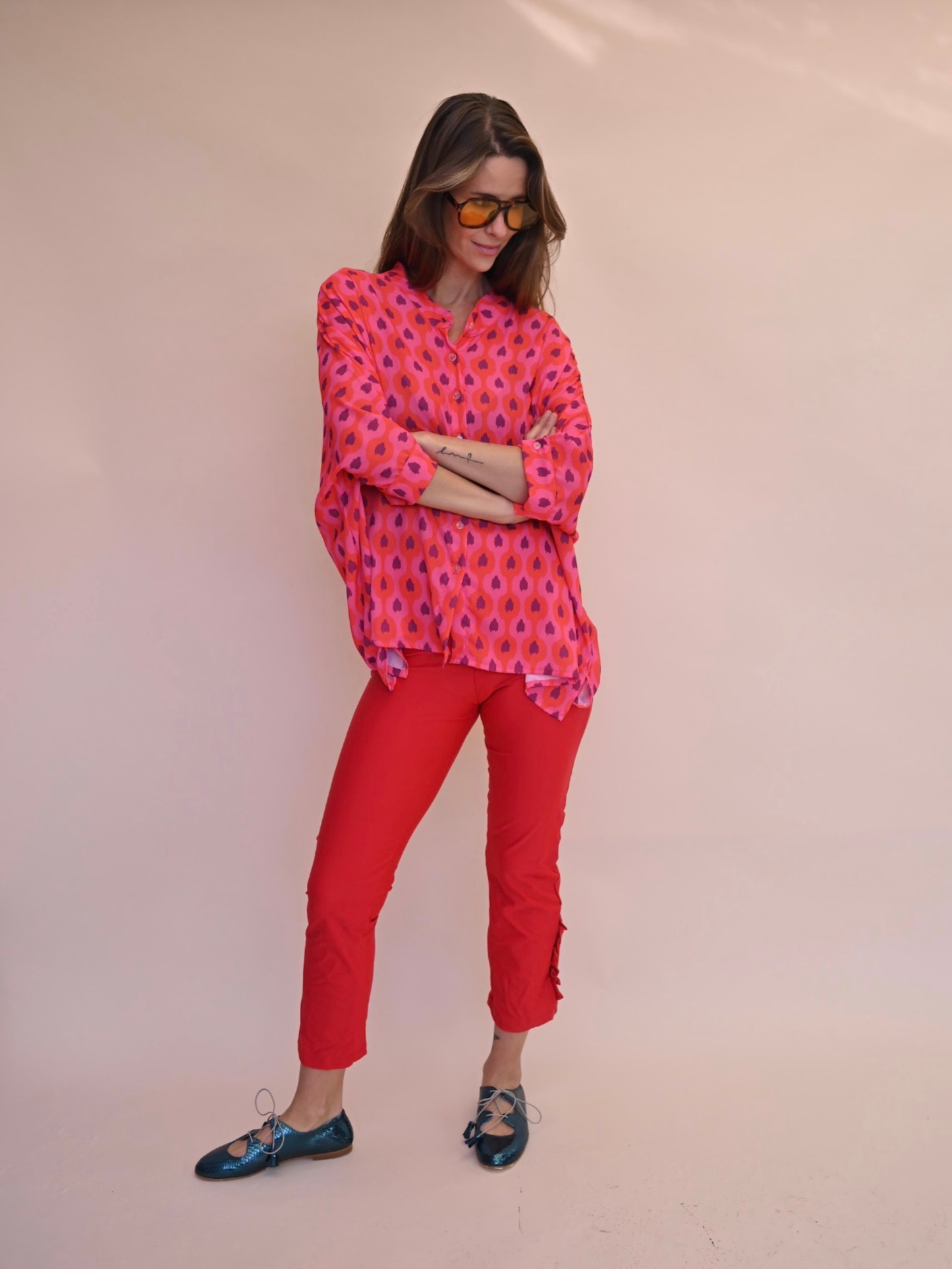 Blusa Paz - Rojo Morado