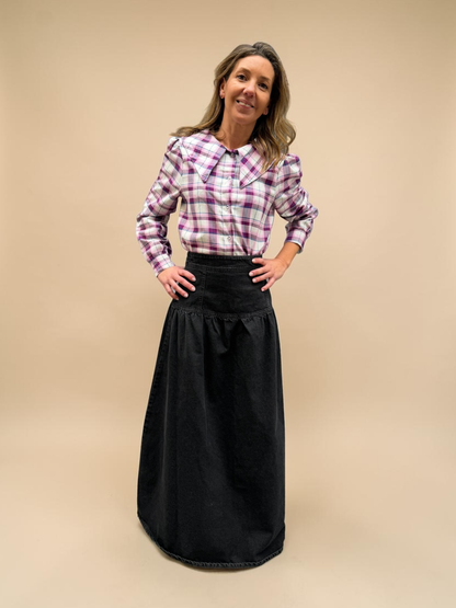 Blusa Clarita - Cuadrille Morado