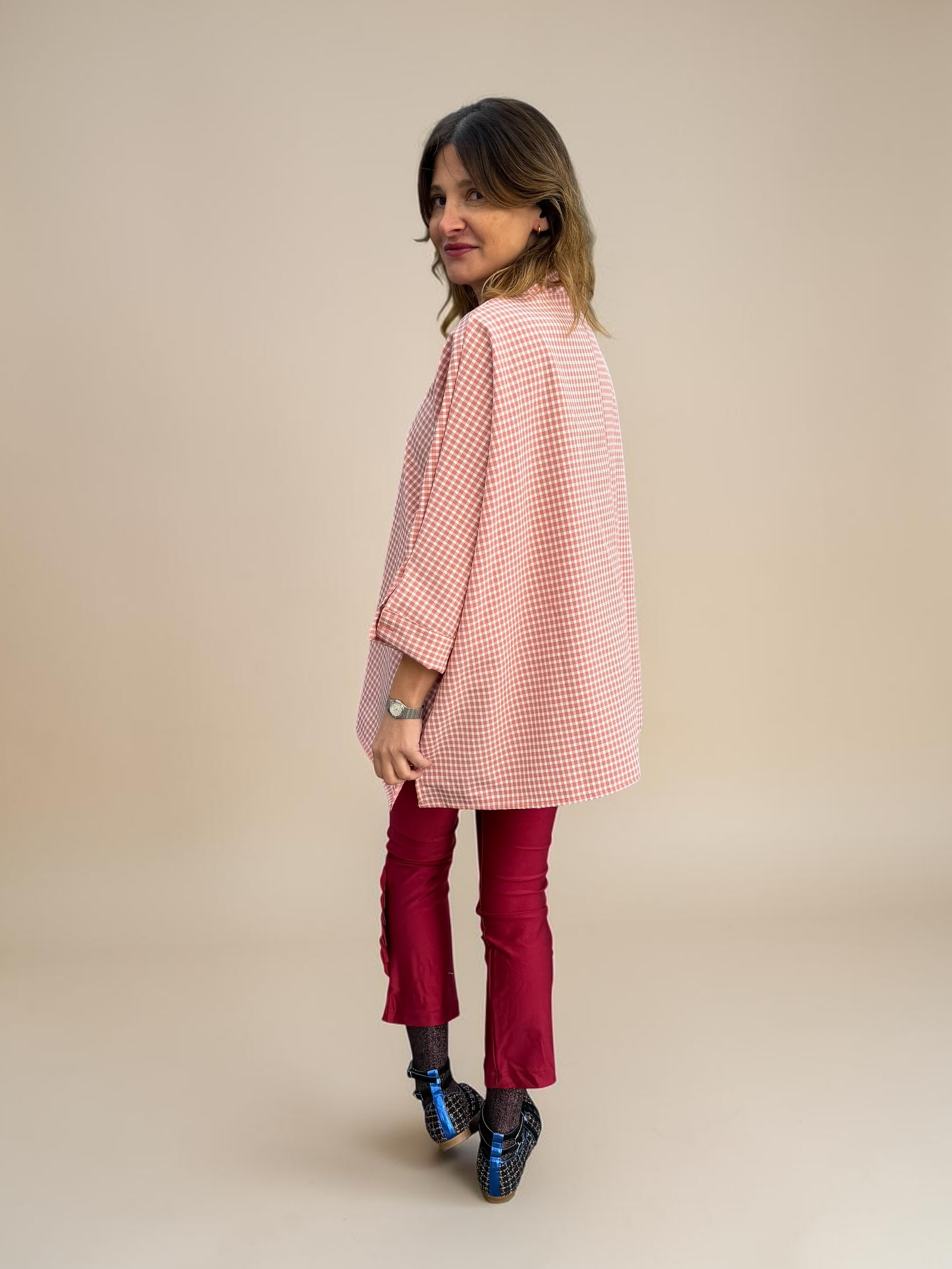 Blusa Paz - Vichy Rosa